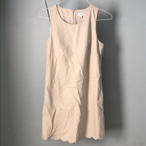 Chic J. Crew Sleeveless Scalloped Dress